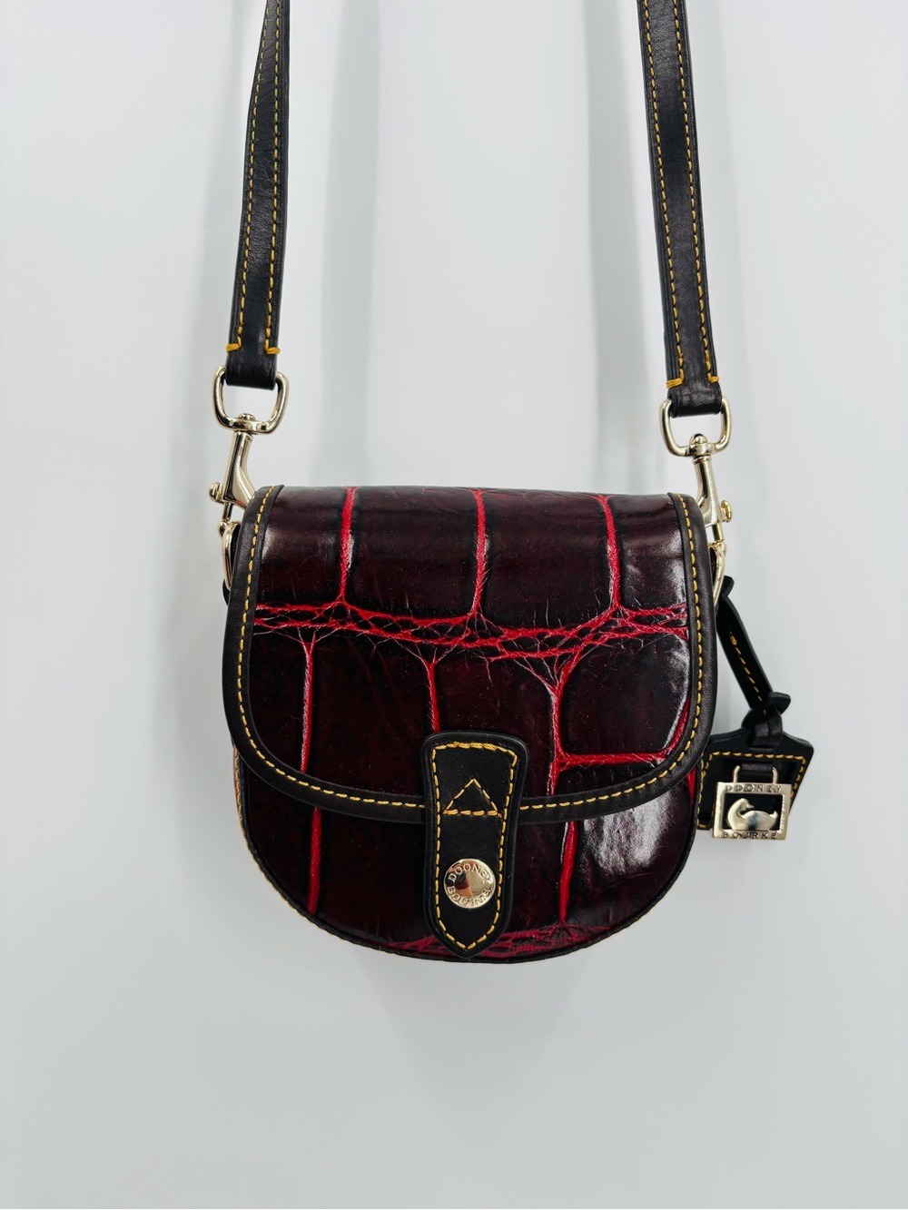 Dooney & Bourke dark red mini crossbody